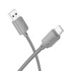 Kabel USB A do USB C Hoco 3A 1 m X113 szary